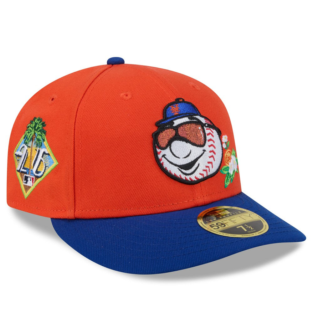 New York Mets 2026 Spring Training Low Profile 59FIFTY Fitted Hat - Orange/Royal | New Era