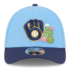 Milwaukee Brewers 2026 Spring Training M-Crown 39THIRTY Flex Hat - Light Blue/Navy | New Era