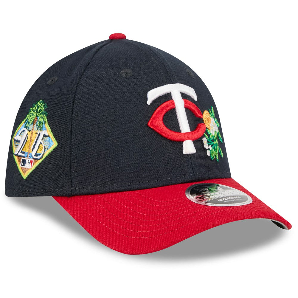 Minnesota Twins 2026 Spring Training M-Crown 39THIRTY Flex Hat - Navy/Red | New Era