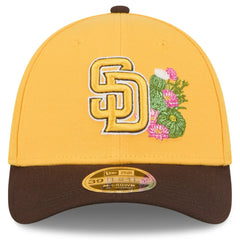 San Diego Padres 2026 Spring Training M-Crown 39THIRTY Flex Hat - Gold/Brown | New Era