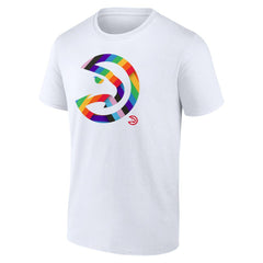 Atlanta Hawks Team Logo Pride T-Shirt - White outlet