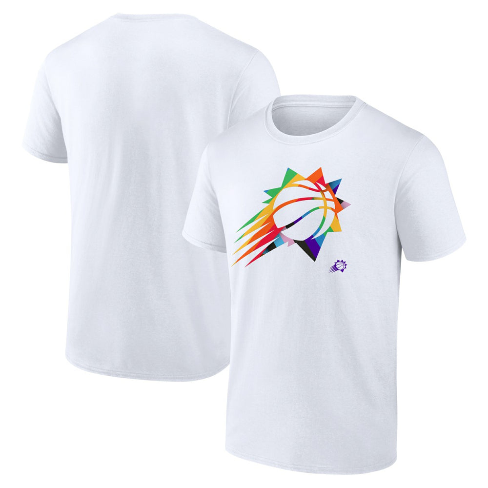 Phoenix Suns Team Logo Pride T-Shirt - White on sale
