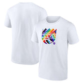Sacramento Kings Team Logo Pride T-Shirt - White discount