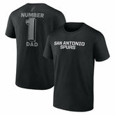 San Antonio Spurs #1 Dad Jersey T-Shirt - Black discount