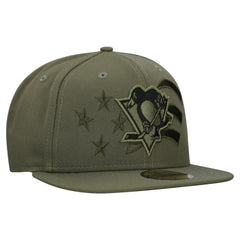 Pittsburgh Penguins New Era Military Appreciation Flag 59FIFTY Fitted Hat