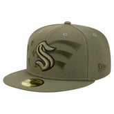 Seattle Kraken New Era Military Appreciation Flag 59FIFTY Fitted Hat