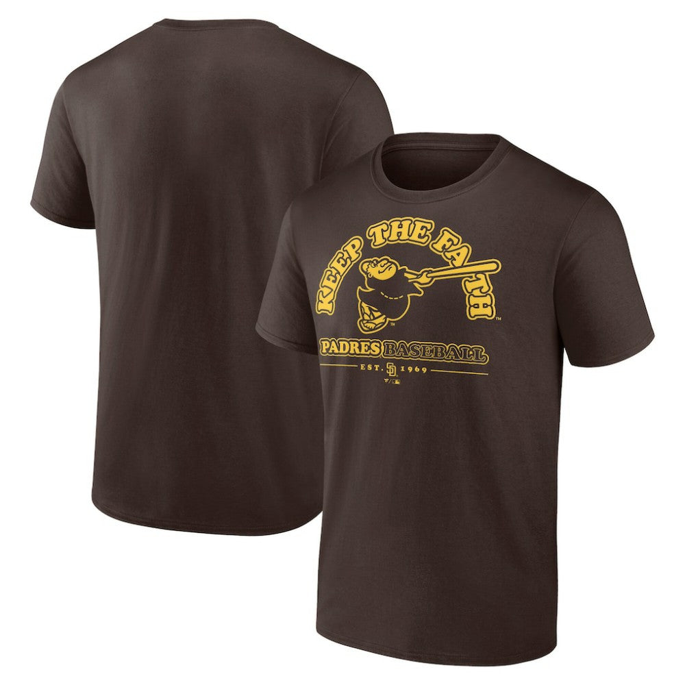 San Diego Padres Keep The Faith T-Shirt - Brown