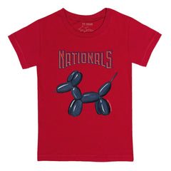 Washington Nationals Tiny Turnip Youth Balloon Dog T-Shirt - Red