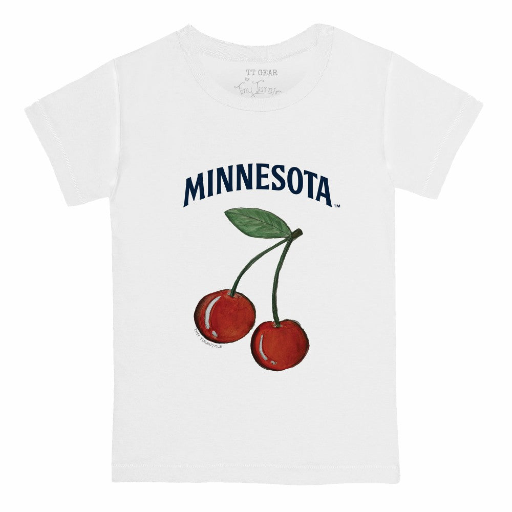 Minnesota Twins Tiny Turnip Youth Cherries T-Shirt - White