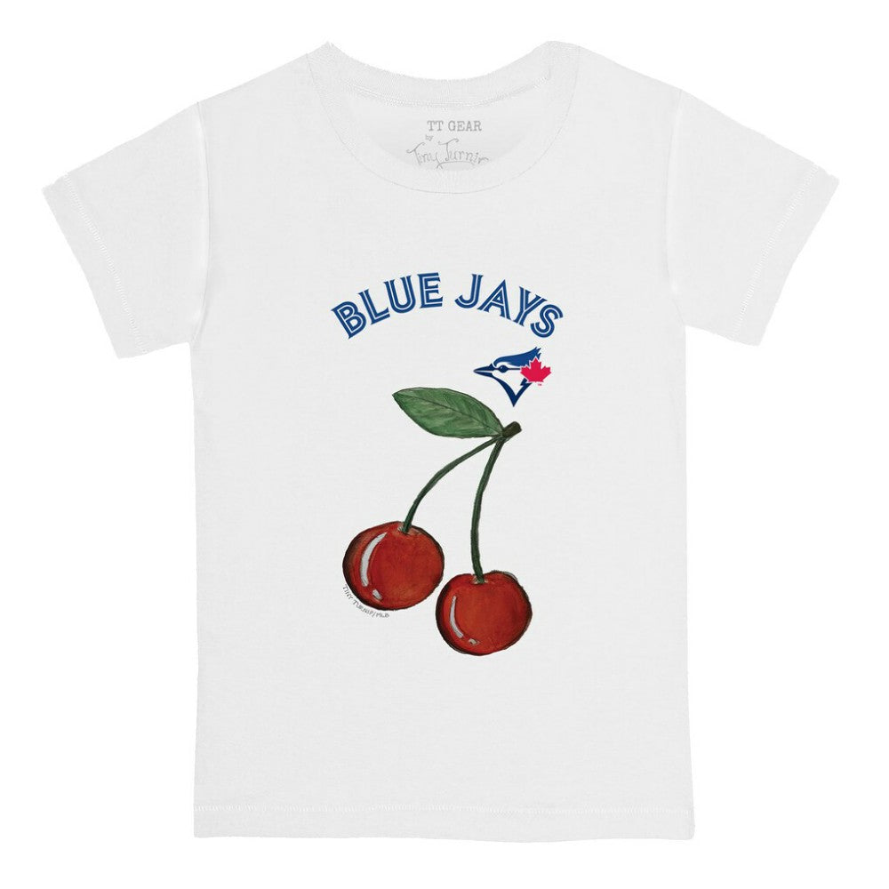 Toronto Blue Jays Tiny Turnip Youth Cherries T-Shirt - White