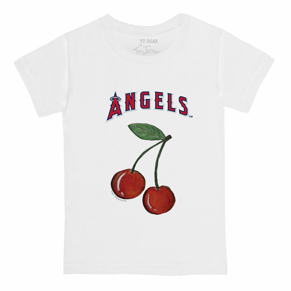 Los Angeles Angels Tiny Turnip Youth Cherries T-Shirt - White