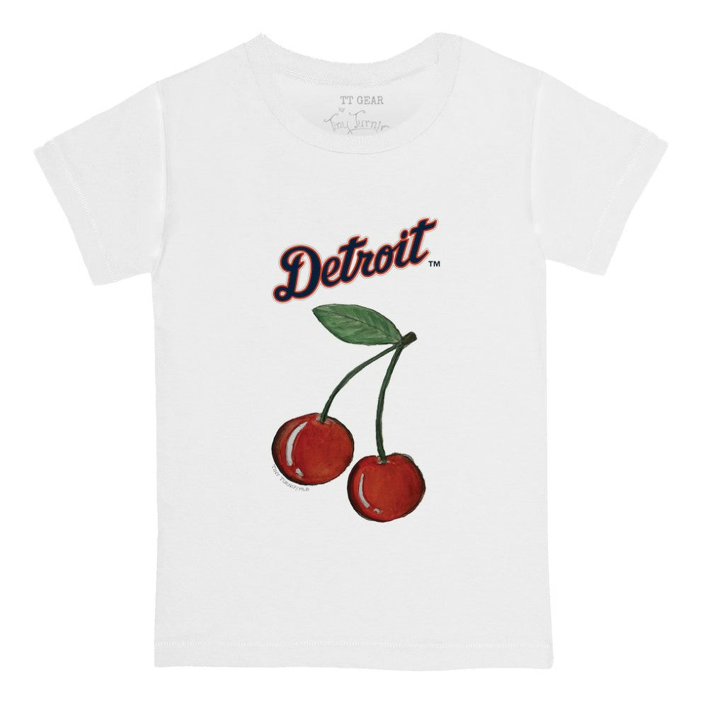 Detroit Tigers Tiny Turnip Youth Cherries T-Shirt - White