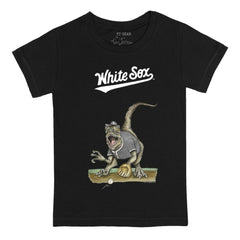 Chicago White Sox Tiny Turnip Youth Velociraptor T-Shirt - Black