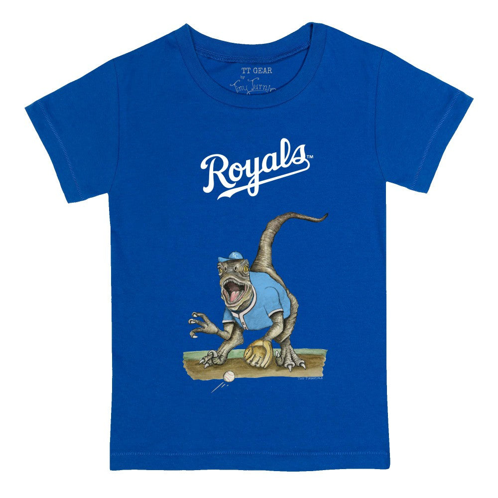 Kansas City Royals Tiny Turnip Youth Velociraptor T-Shirt - Royal