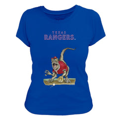 Texas Rangers Tiny Turnip Women's Velociraptor T-Shirt - Royal