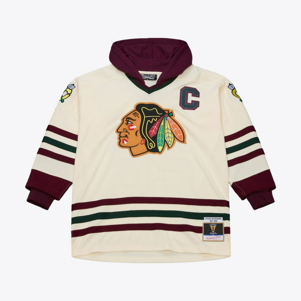 Chicago Blackhawks Mitchell & Ness x Just Don Jersey Hoodie