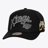 Los Angeles Kings Mitchell & Ness x Just Don Wave Script Pro Strapback Hat