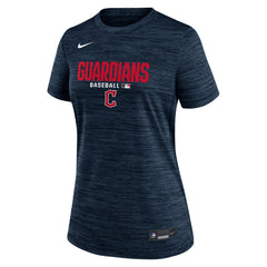 Cleveland Guardians Women's Authentic Collection Velocity Dri-FIT T-Shirt - Navy | Nike