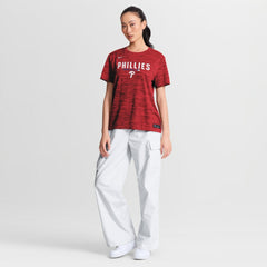 Philadelphia Phillies Women's Authentic Collection Velocity Dri-FIT T-Shirt - Red | Nike