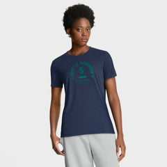 Seattle Mariners Women's Authentic Collection Early Work Tri-Blend Dri-FIT T-Shirt - Navy | Nike