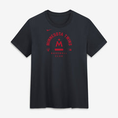 Minnesota Twins Women's Authentic Collection Early Work Tri-Blend Dri-FIT T-Shirt - Navy | Nike