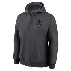 Athletics Authentic Collection Player Raglan Dri-FIT Full-Zip Hoodie - Anthracite | Nike