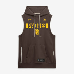 San Diego Padres Authentic Collection Standard Issue Dri-FIT Sleeveless Hoodie - Brown | Nike