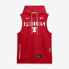 Philadelphia Phillies Authentic Collection Standard Issue Dri-FIT Sleeveless Hoodie - Red | Nike