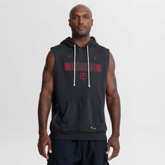 Minnesota Twins Authentic Collection Standard Issue Dri-FIT Sleeveless Hoodie - Navy | Nike