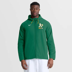 Athletics Authentic Collection Raglan Therma-FIT Full-Zip Hooded Jacket - Kelly Green | Nike