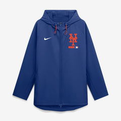 New York Mets Authentic Collection Raglan Therma-FIT Full-Zip Hooded Jacket - Royal | Nike