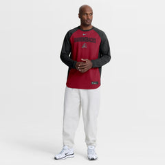 Arizona Diamondbacks Authentic Collection Raglan Dri-FIT Sweatshirt - Red | Nike