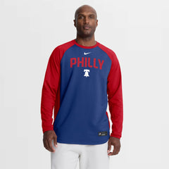 Philadelphia Phillies Authentic Collection Raglan Dri-FIT Sweatshirt - Royal | Nike