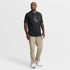 Colorado Rockies Authentic Collection Batting Practice Pre-Game Raglan Dri-FIT Top - Black | Nike
