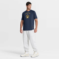 Milwaukee Brewers Authentic Collection Batting Practice Pre-Game Raglan Dri-FIT Top - Navy | Nike