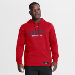 Atlanta Braves Authentic Collection Therma-FIT Hoodie - Red | Nike