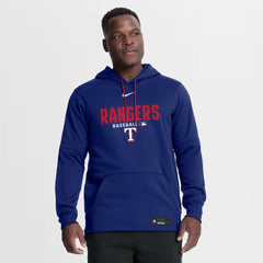 Texas Rangers Authentic Collection Therma-FIT Hoodie - Royal | Nike