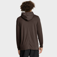 San Diego Padres Authentic Collection Dri-FIT Long Sleeve Hooded T-Shirt - Brown | Nike