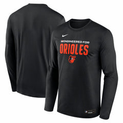Baltimore Orioles Authentic Collection Legend Dri-FIT Long Sleeve T-Shirt - Black | Nike
