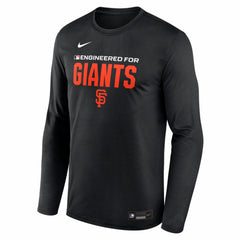 San Francisco Giants Authentic Collection Legend Dri-FIT Long Sleeve T-Shirt - Black | Nike