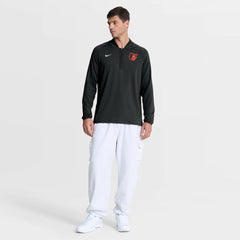 Baltimore Orioles Authentic Collection Dri-FIT Raglan Half-Zip Pullover - Black | Nike
