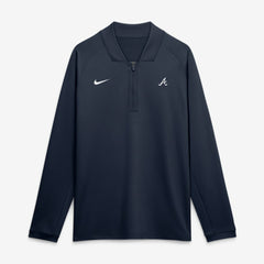Atlanta Braves Authentic Collection Dri-FIT Raglan Half-Zip Pullover - Navy | Nike