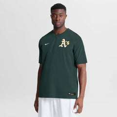 Athletics Authentic Collection Dri-FIT Quarter-Zip Windshirt - Green | Nike