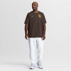 San Diego Padres Authentic Collection Dri-FIT Quarter-Zip Windshirt - Brown | Nike