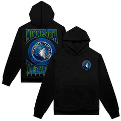 Minnesota Timberwolves Authmade Vintage Metal Premium Heavyweight Pullover Hoodie - Black discount