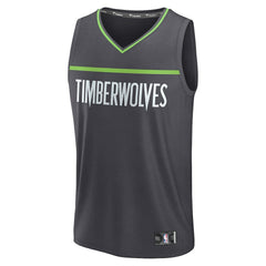 Minnesota Timberwolves Fastbreak Custom Jersey - Statement Edition - Anthracite | Fanatics sale