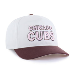 Chicago Cubs Unisex Love Letter Adjustable Hitch Hat - Stone/Burgundy | 47 brand