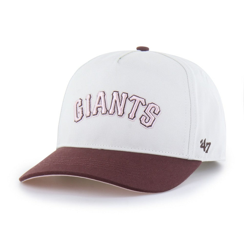 San Francisco Giants Unisex Love Letter Adjustable Hitch Hat - Stone/Burgundy | 47 brand