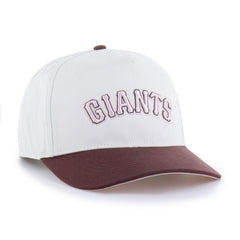 San Francisco Giants Unisex Love Letter Adjustable Hitch Hat - Stone/Burgundy | 47 brand
