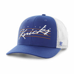 New York Knicks '47 Downburst Trucker Adjustable Hat - Blue | 47 brand sale